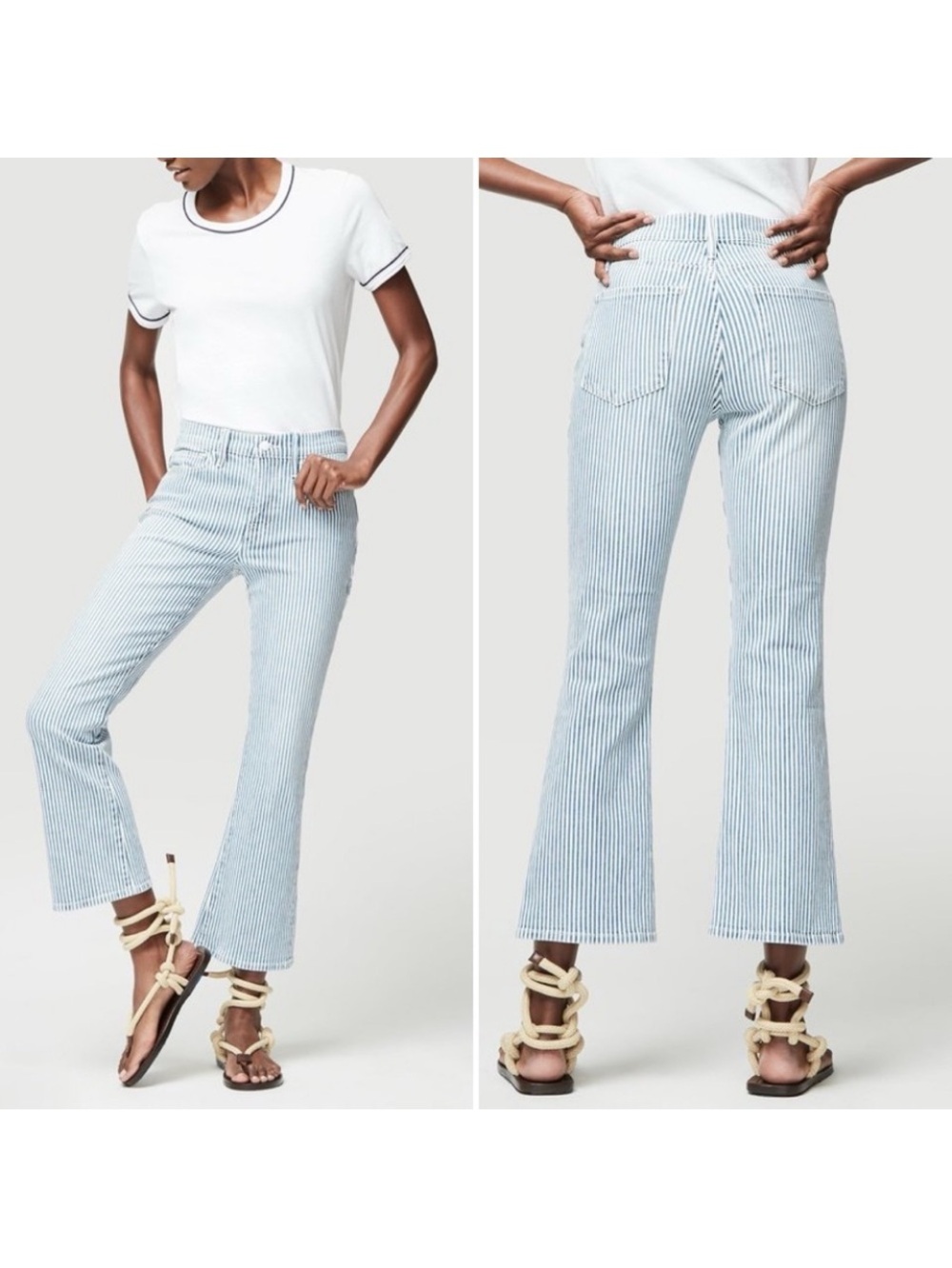 FRAME Engineer Stripe Le Crop Mini Boot
Leg Jean